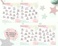 Cute 365 Days Wacky Holidays Planner Stickers