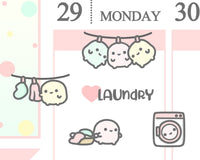 Laundry Planner Sticker/ Daily Chores Planner Sticker