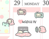 Binge Watch Planner Sticker/ TV Show Planner Sticker