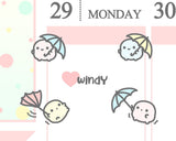 Windy Planner Sticker/ Hurricane Planner Sticker
