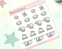 Cute Cooking Planner Stickers/ Food Prep Planner Stickers