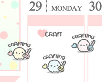Cute Crafting Planner Sticker/ Craft Time Planner Sticker
