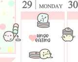 Binge Eating Planner Sticker/ Starving Planner Sticker