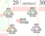 Anti-Social Planner Sticker/ Stress Planner Sticker
